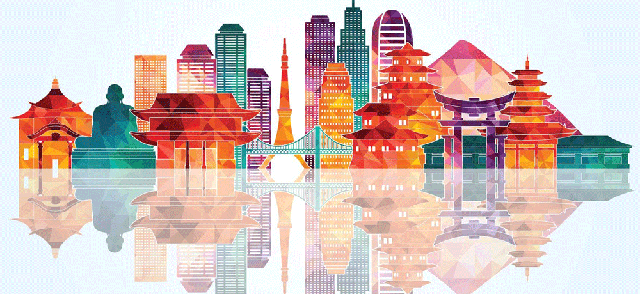 Japan skyline